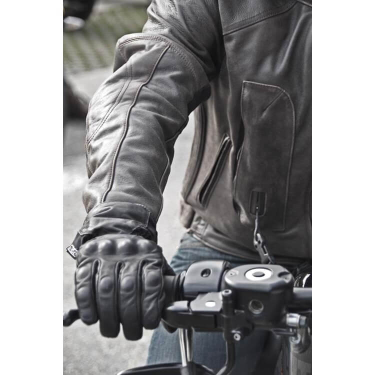 Airbagová bunda Helite Roadster Vintage hnědá kožená, mechanická s trhačkou hnědá XXL - Obrázek 7