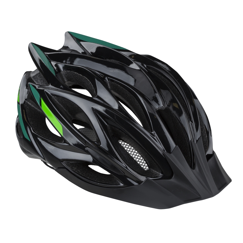 Levně Cyklo přilba Kellys Dynamic 019 Black-Green S/M (54-59)