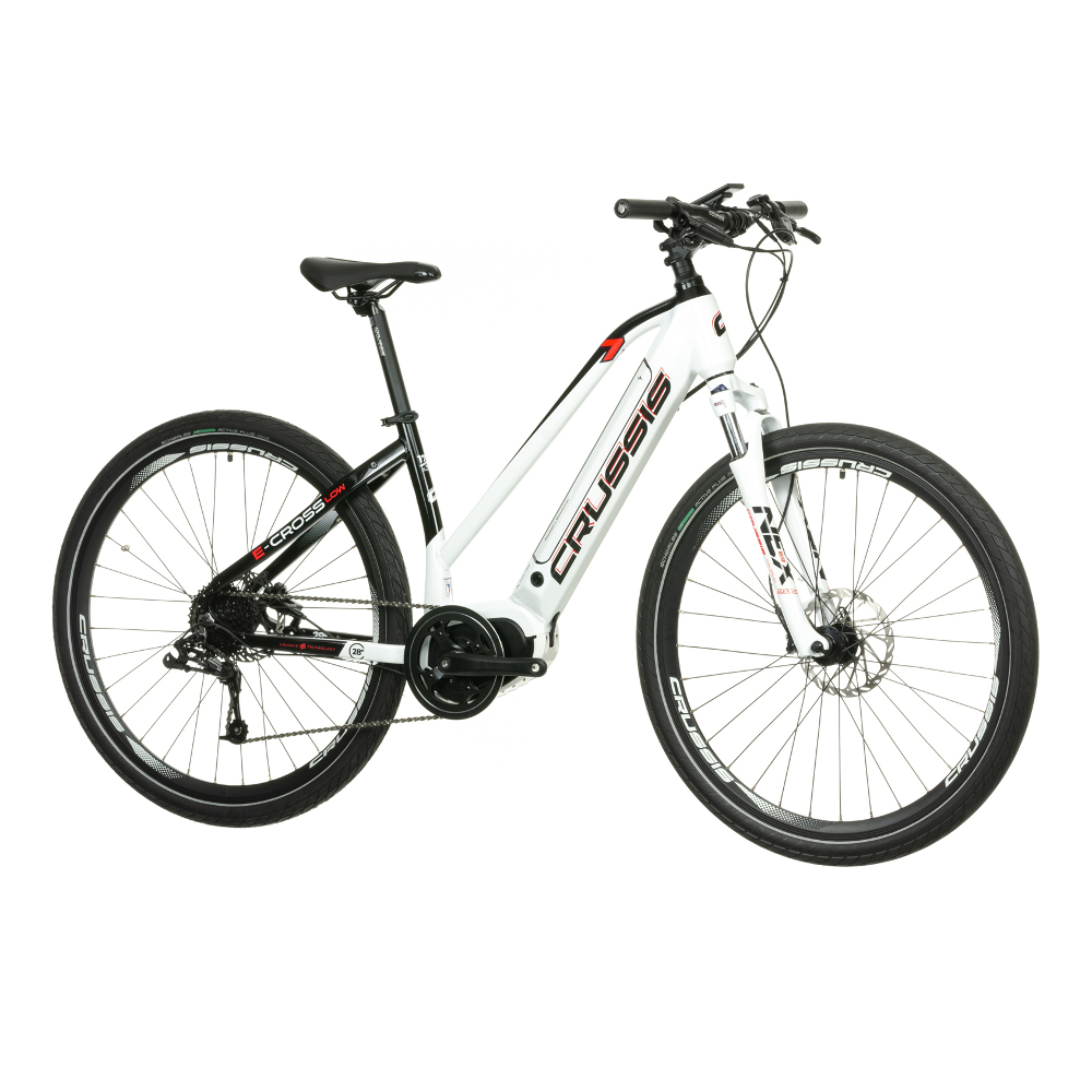 Levně Dámské krosové elektrokolo Crussis e-Cross Low 7.8 19" (170-185 cm)