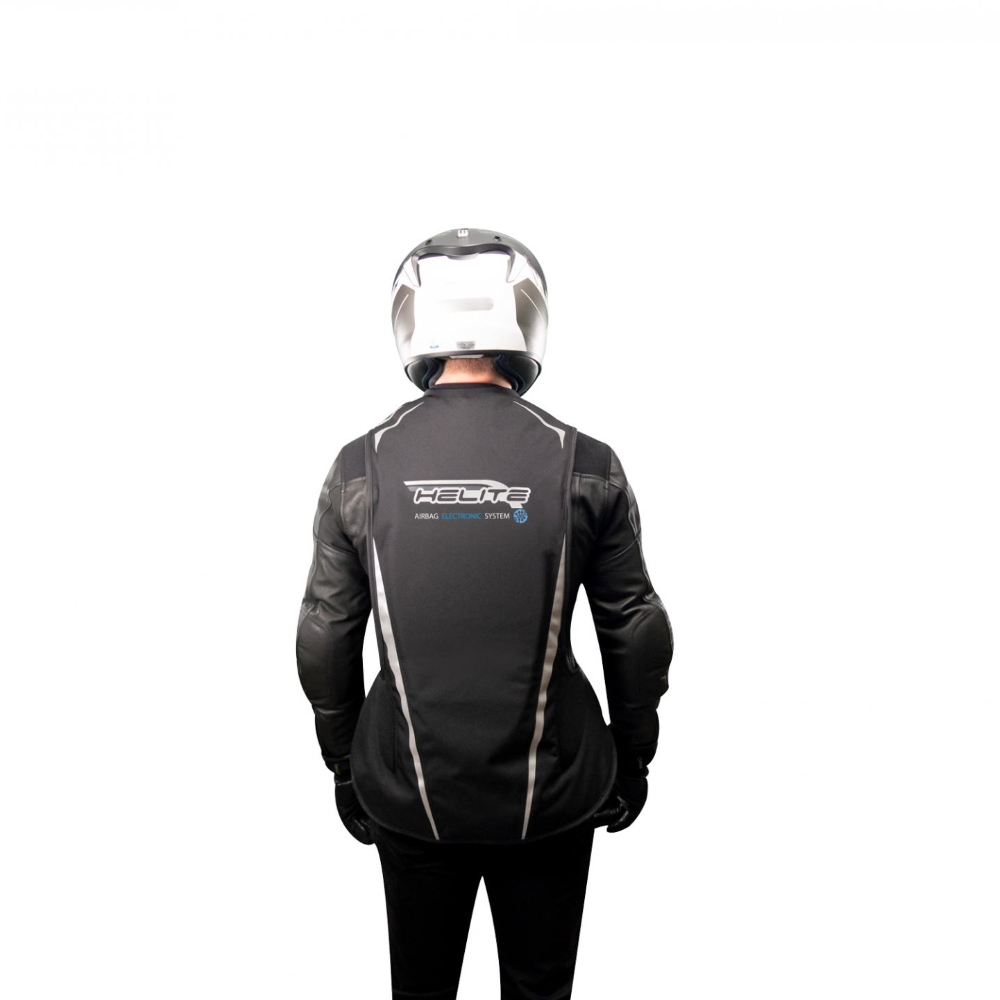 Airbagová vesta Helite e-Turtle černá rozšířená, elektronická černá XL - Obrázek 5