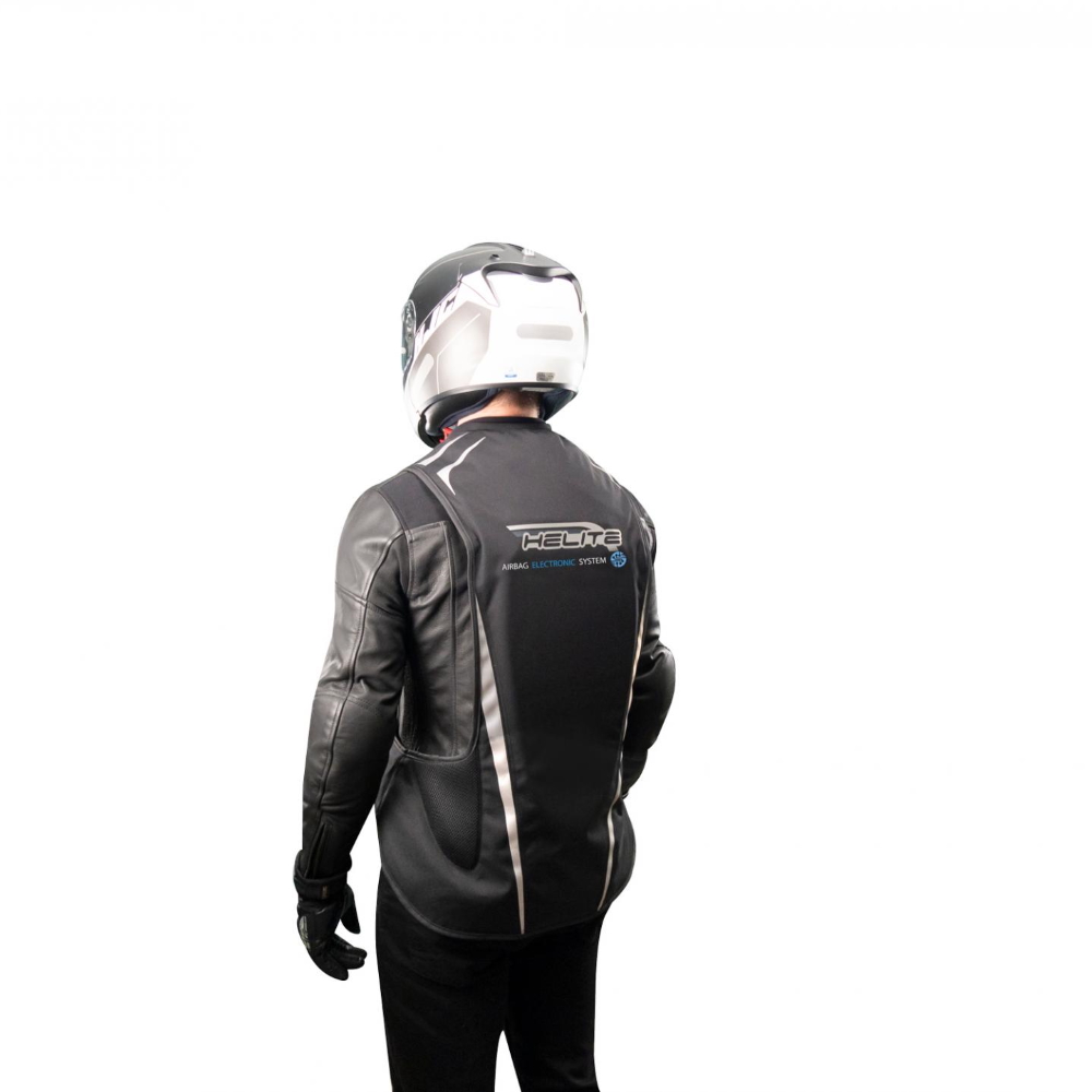 Airbagová vesta Helite e-Turtle černá rozšířená, elektronická černá XL - Obrázek 6