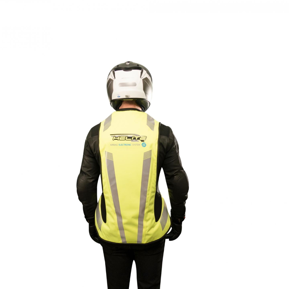 Airbagová vesta Helite e-Turtle HiVis rozšířená, elektronická HiVis žlutá L (obrázek 11)