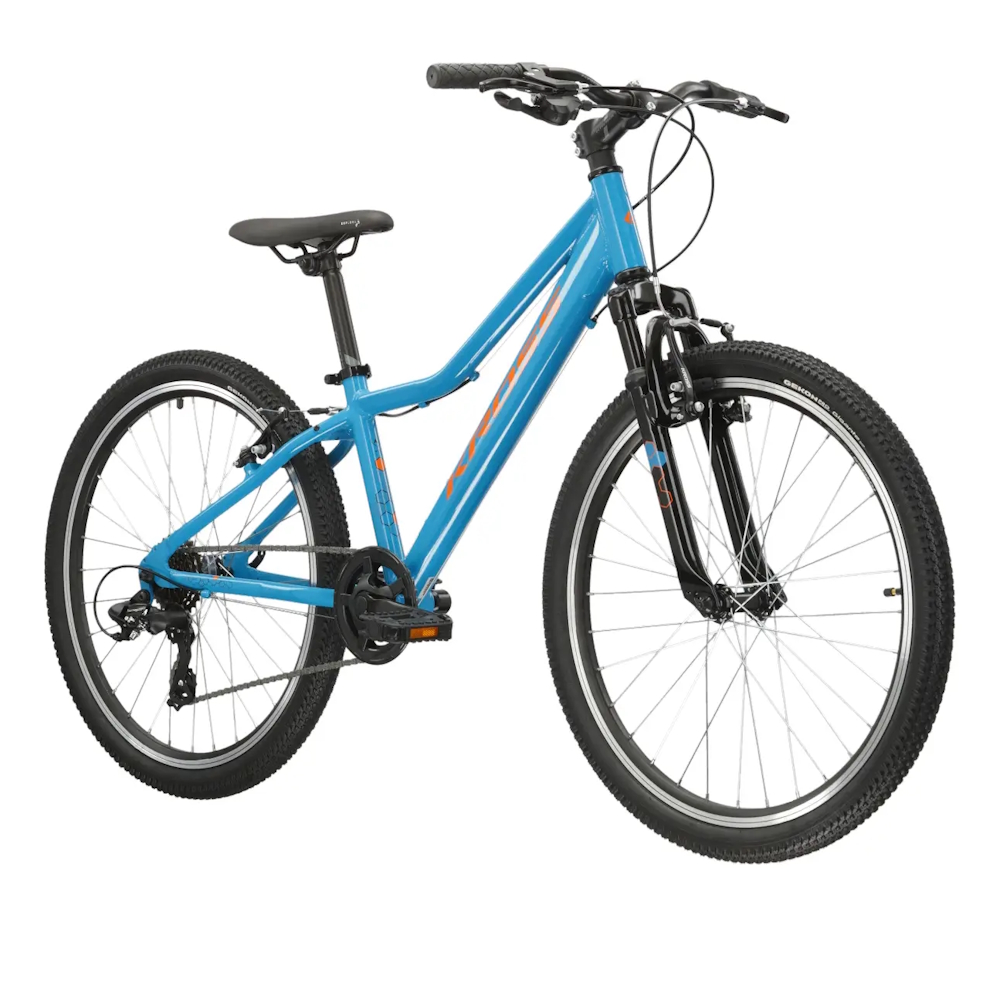 Juniorské kolo Kross Hexagon JR 1.0 24" Gen 006 S (12", 130-150 cm) námořnická modrá / žlutá / lesk - Obrázek 3