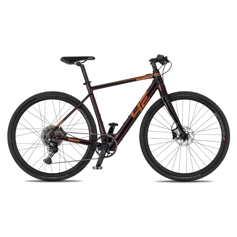 Gravel elektrokolo 4EVER ENGRAVE FLAT 28" 22" (180-190 cm) velvet/metal bronze