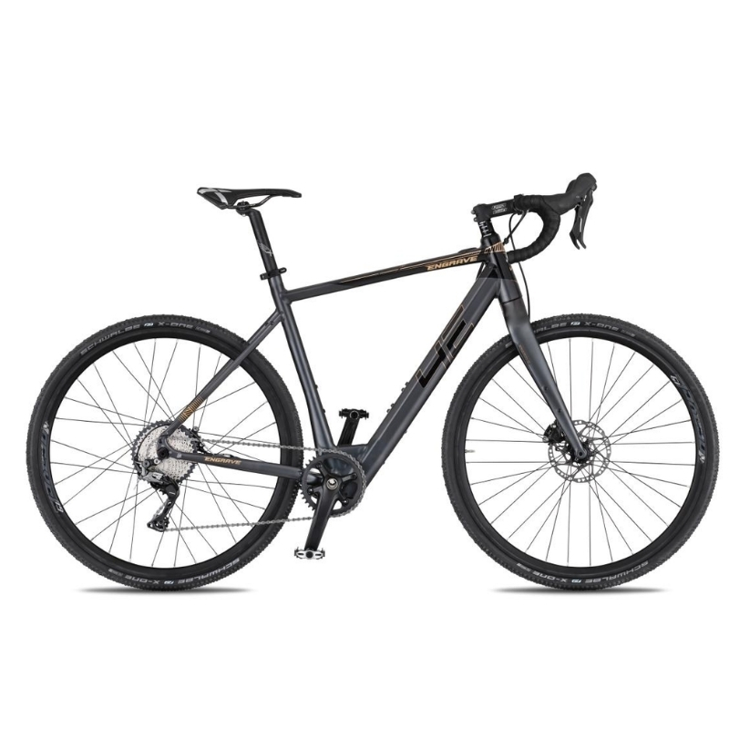 Gravel elektrokolo 4EVER ENGRAVE PRO 28" 23" (190-205 cm) titan/metal gold