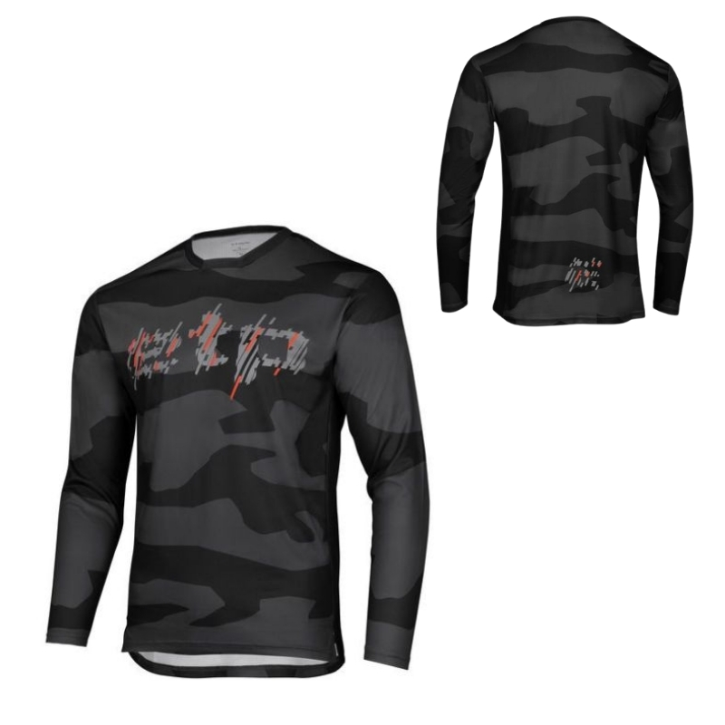 Pánský cyklistický dres s dlouhým rukávem Etape Rocky černá/červená M