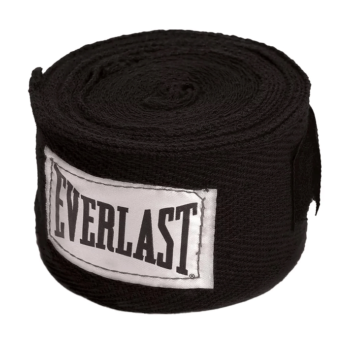 Boxerské bandáže Everlast Handwraps 300 cm  černá - černá