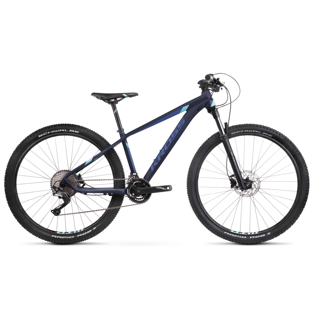 Dámské horské kolo Kross Level 7.0 Lady 27,5'' - model 2020 modrá navy/aquamarine/modrá - XS (15")