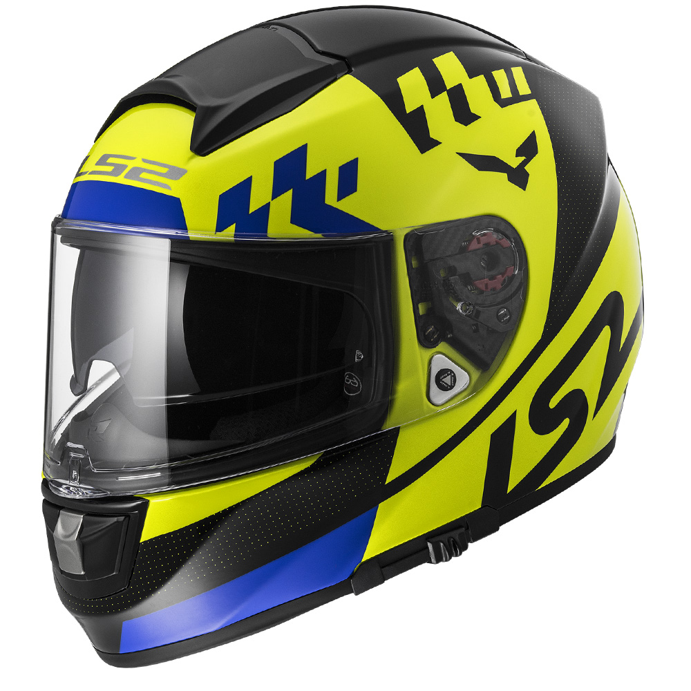 Moto přilba LS2 FF397 Vector Podium Fluo Yellow Black - XL (61-62)