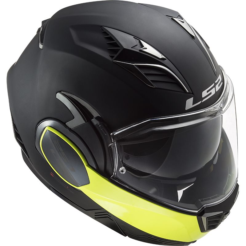 Překlopná moto přilba LS2 FF900 Valiant II Hammer P/J Black H-V Yellow XS (53-54) - Obrázek 5