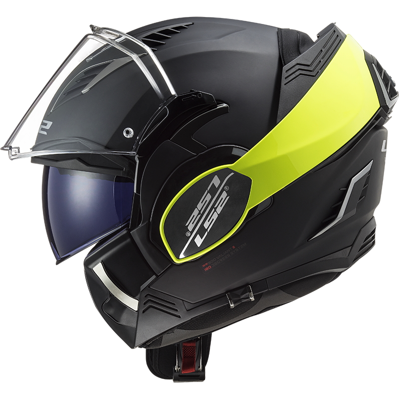 Překlopná moto přilba LS2 FF900 Valiant II Hammer P/J Black H-V Yellow XS (53-54) - Obrázek 6