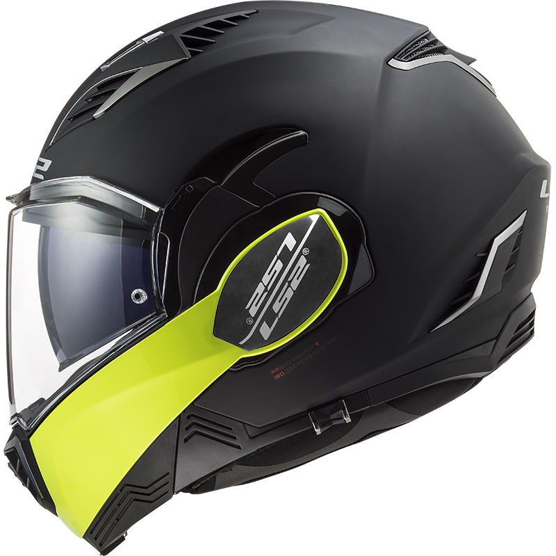 Překlopná moto přilba LS2 FF900 Valiant II Hammer P/J Black H-V Yellow XS (53-54) - Obrázek 7