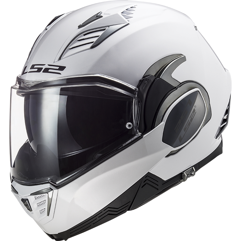 Výklopná moto přilba LS2 FF900 Valiant II Solid P/J  White  XXL (63-64)