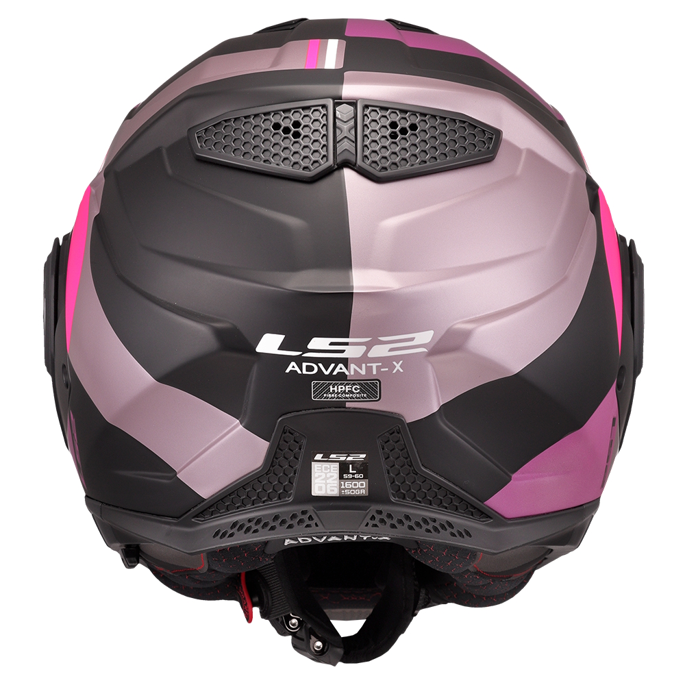 Překlopná moto přilba LS2 FF901 Advant X Ultra Grey Purple P/J L (59-60) (obrázek 4)