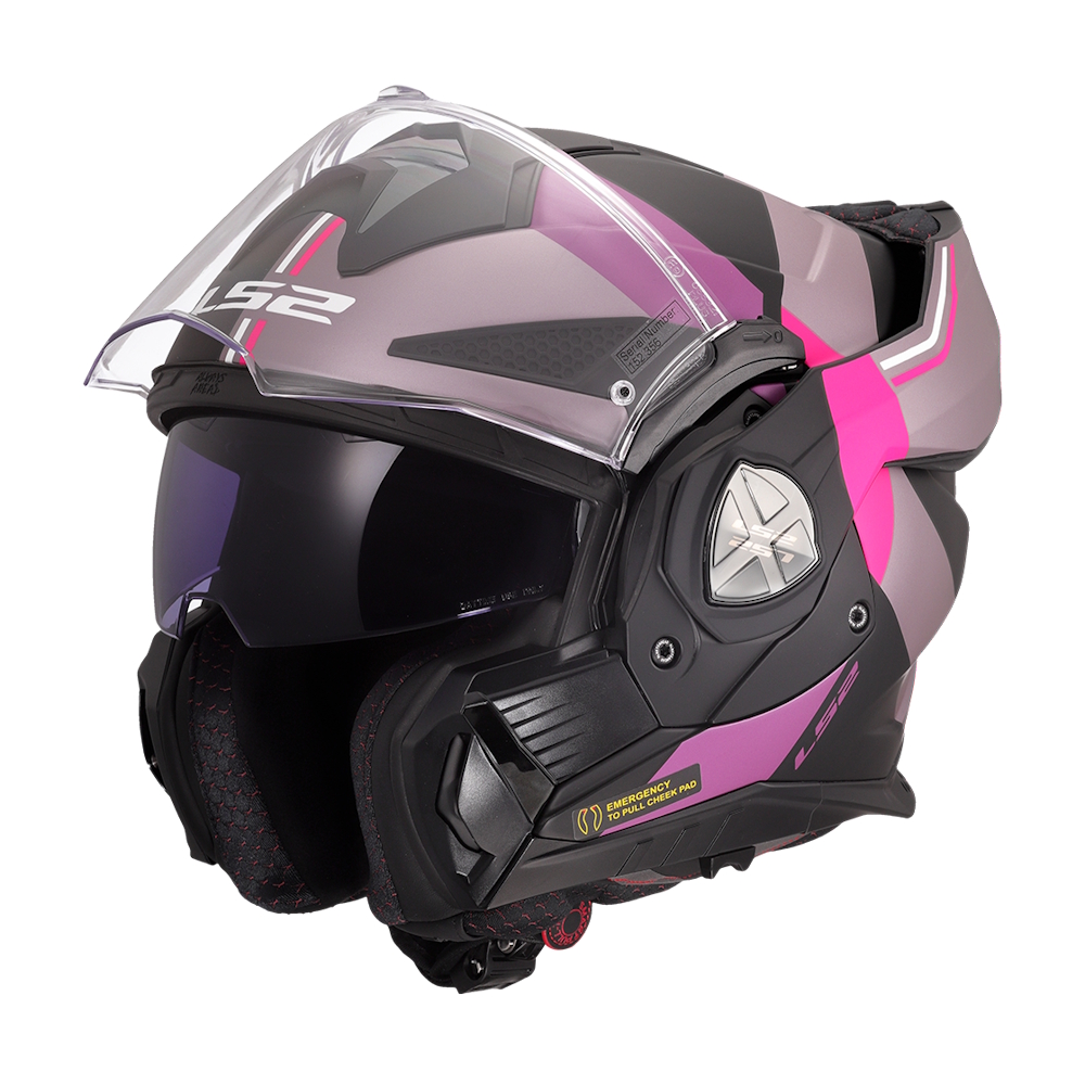 Překlopná moto přilba LS2 FF901 Advant X Ultra Grey Purple P/J L (59-60) (obrázek 9)