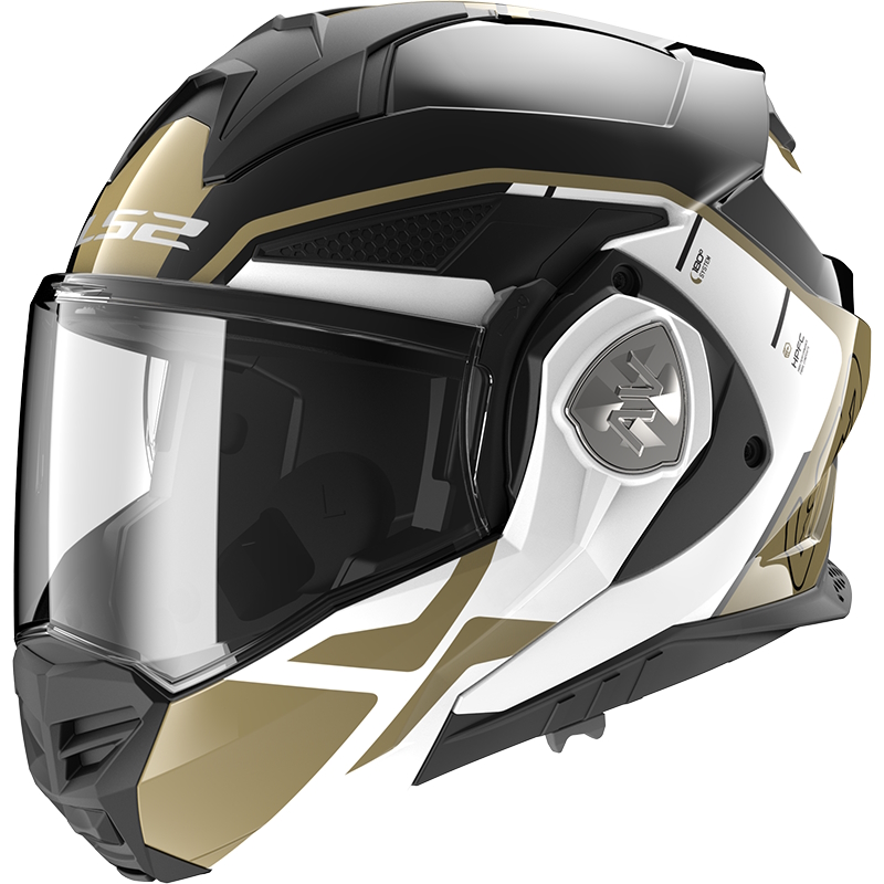 Výklopná moto přilba LS2 FF901 Advant X Metryk Black Gold P/J L (59-60)