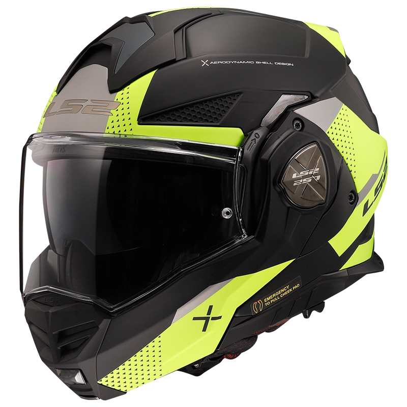 Překlopná moto přilba LS2 FF901 Advant X Oblivion Matt Black H-V P/J  M (57-58)