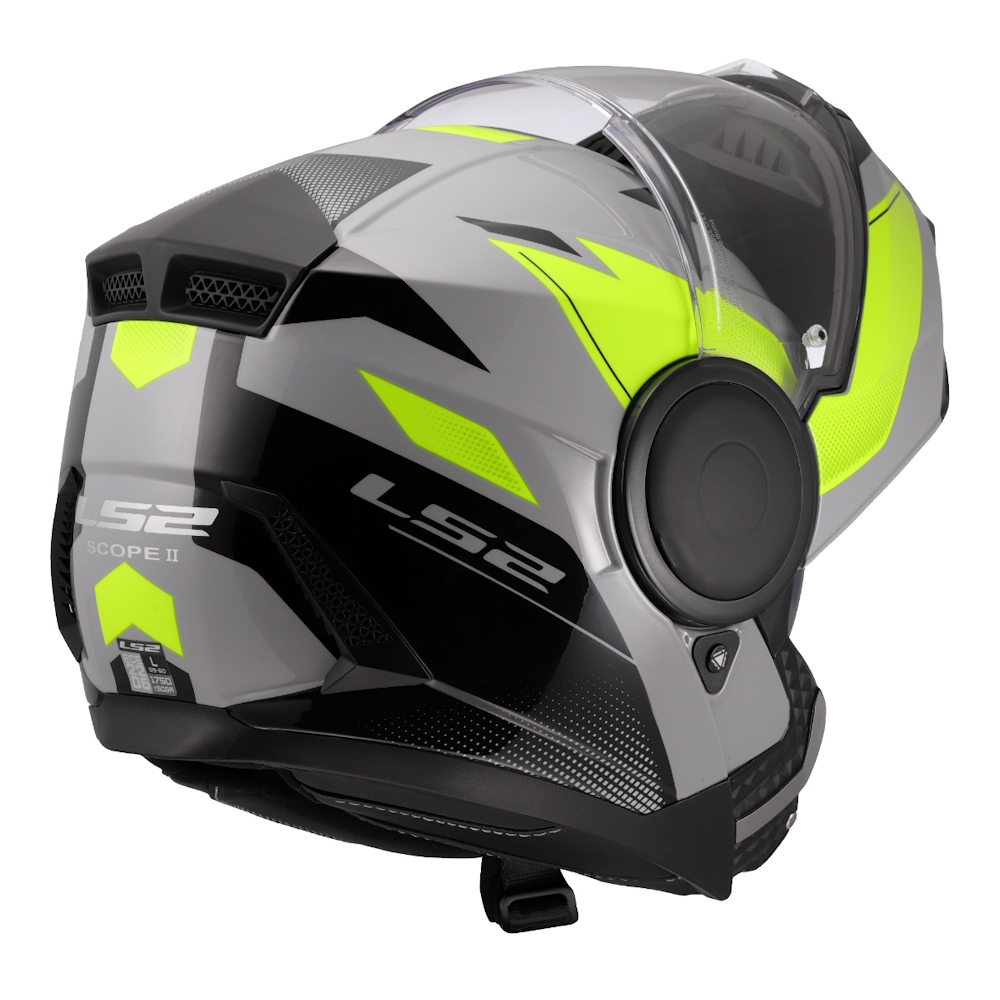 Výklopná moto přilba LS2 FF902 Scope II Duria Grey H-V Yellow M (57-58) (obrázek 11)