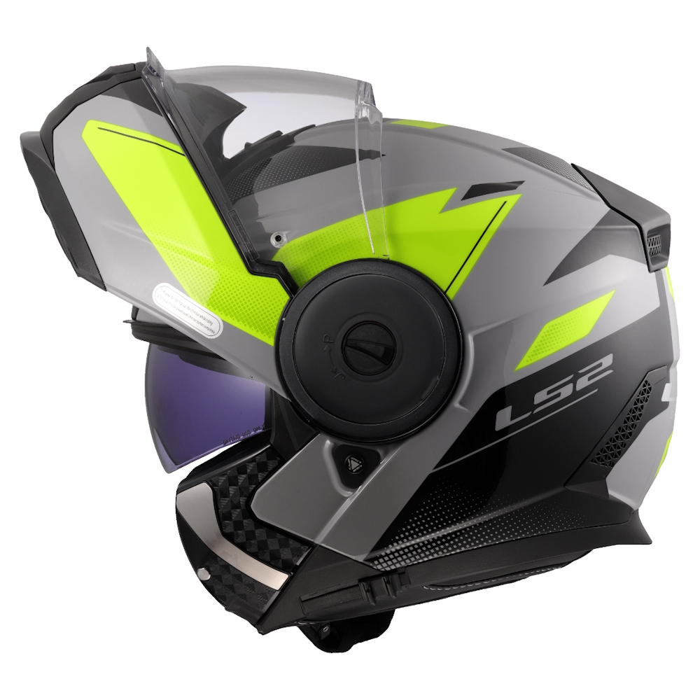Výklopná moto přilba LS2 FF902 Scope II Duria Grey H-V Yellow M (57-58) (obrázek 9)