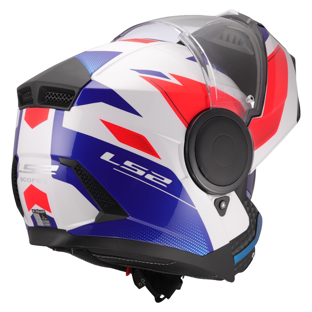Výklopná moto přilba LS2 FF902 Scope II Duria White Blue Red S (55-56) (obrázek 11)