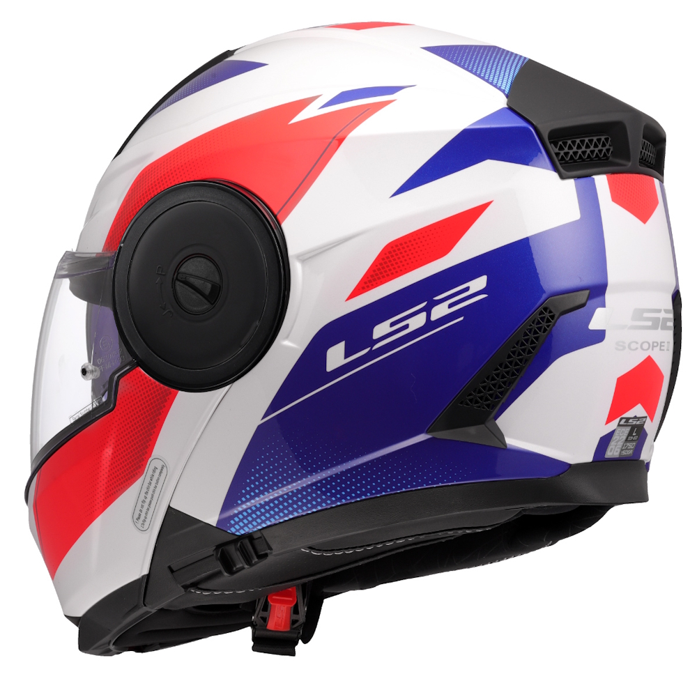 Výklopná moto přilba LS2 FF902 Scope II Duria White Blue Red 3XL (65-66) - Obrázek 3