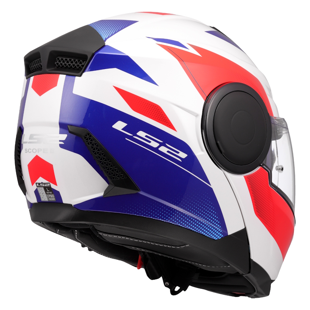 Výklopná moto přilba LS2 FF902 Scope II Duria White Blue Red 3XL (65-66) - Obrázek 5