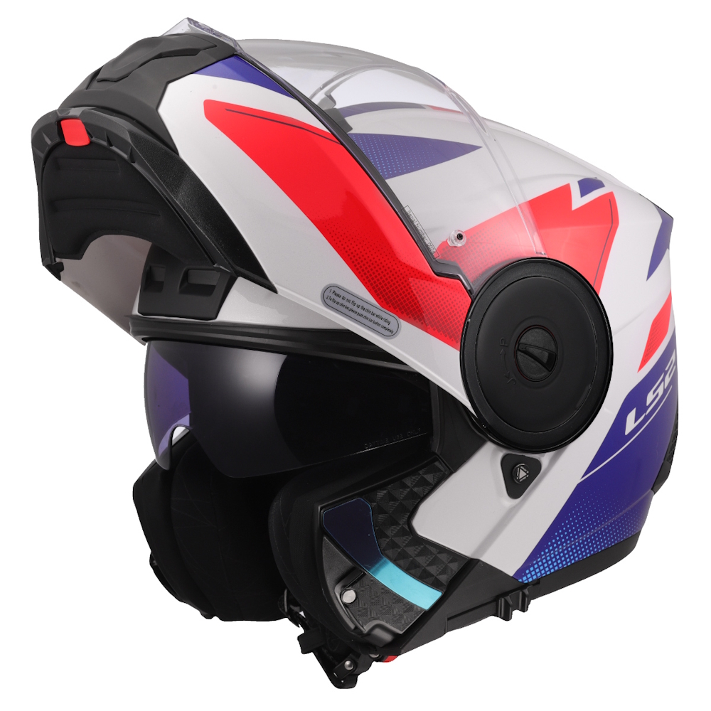 Výklopná moto přilba LS2 FF902 Scope II Duria White Blue Red S (55-56) (obrázek 9)