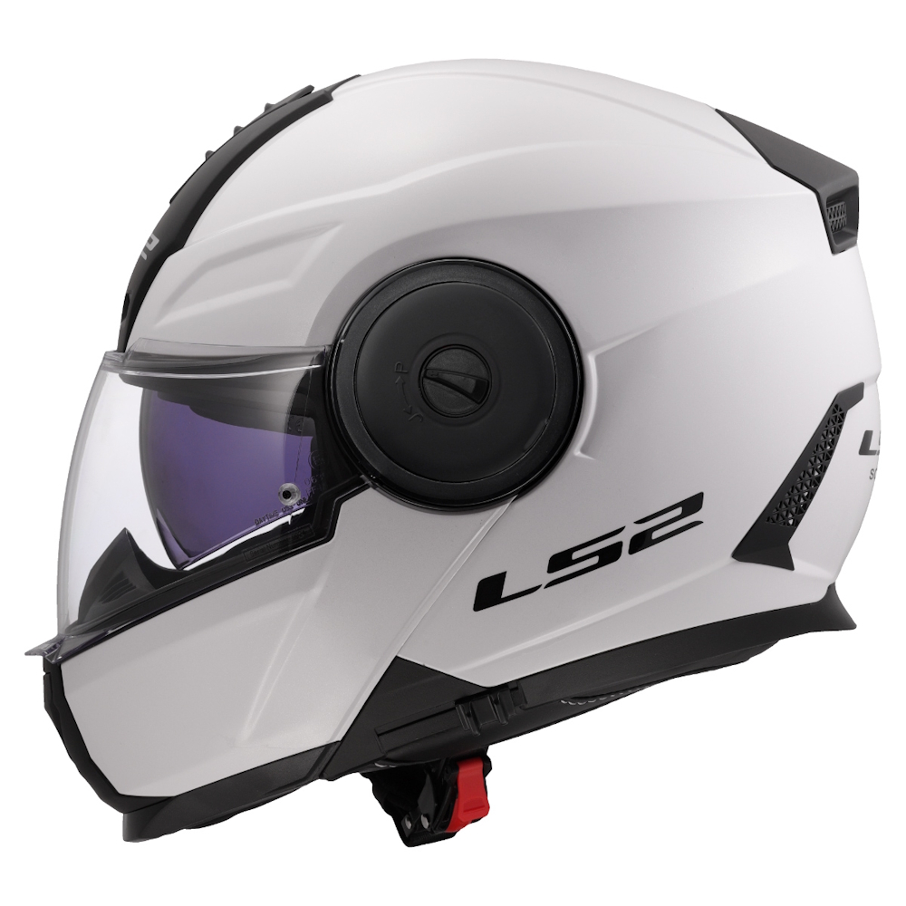Výklopná moto přilba LS2 FF902 Scope II Solid Gloss White XXL (63-64) - Obrázek 2