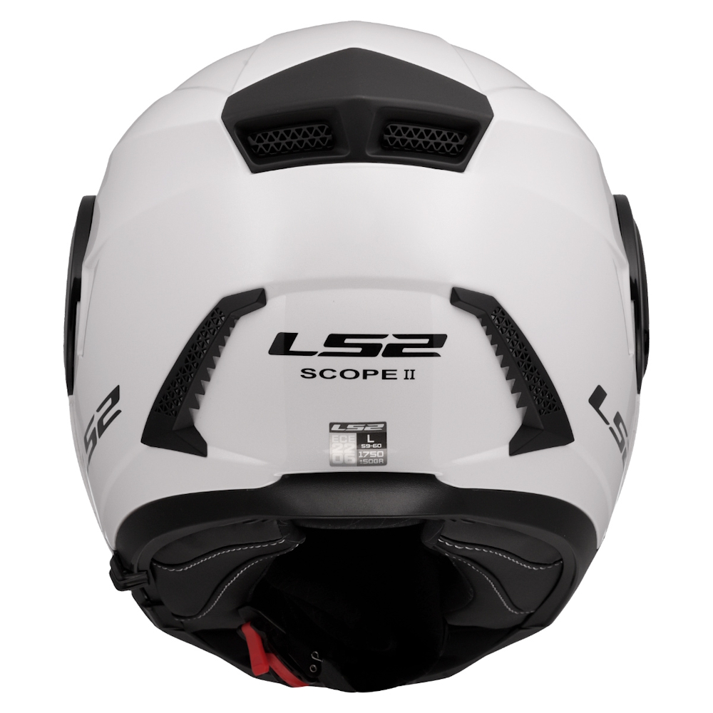 Výklopná moto přilba LS2 FF902 Scope II Solid Gloss White XXL (63-64) - Obrázek 4
