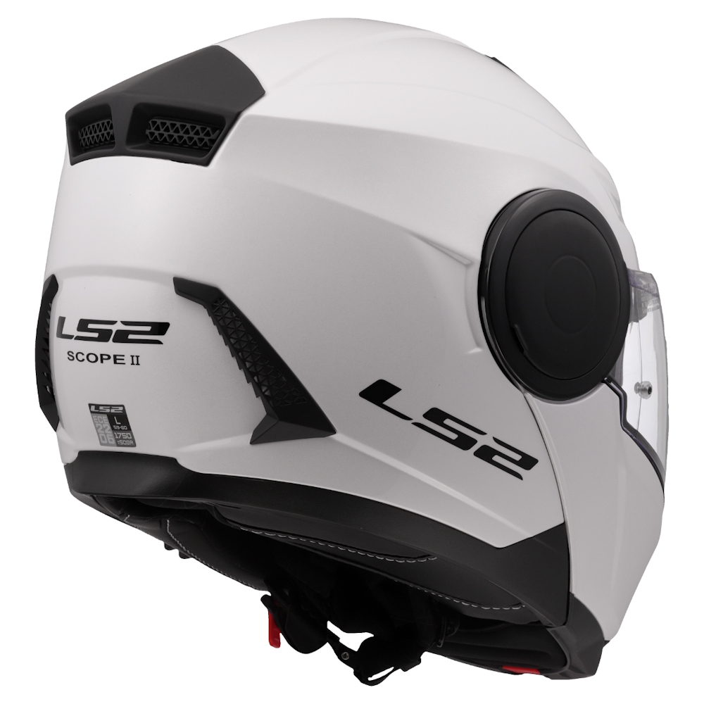 Výklopná moto přilba LS2 FF902 Scope II Solid Gloss White XXL (63-64) - Obrázek 5