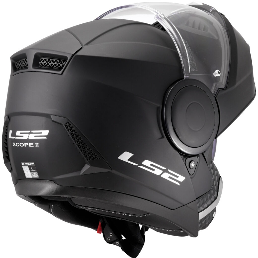 Výklopná moto přilba LS2 FF902 Scope II Solid Matt Black S (55-56) (obrázek 10)