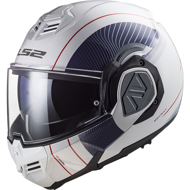 Výklopná moto přilba LS2 FF906 Advant Cooper White Blue P/J XXL (63-64)