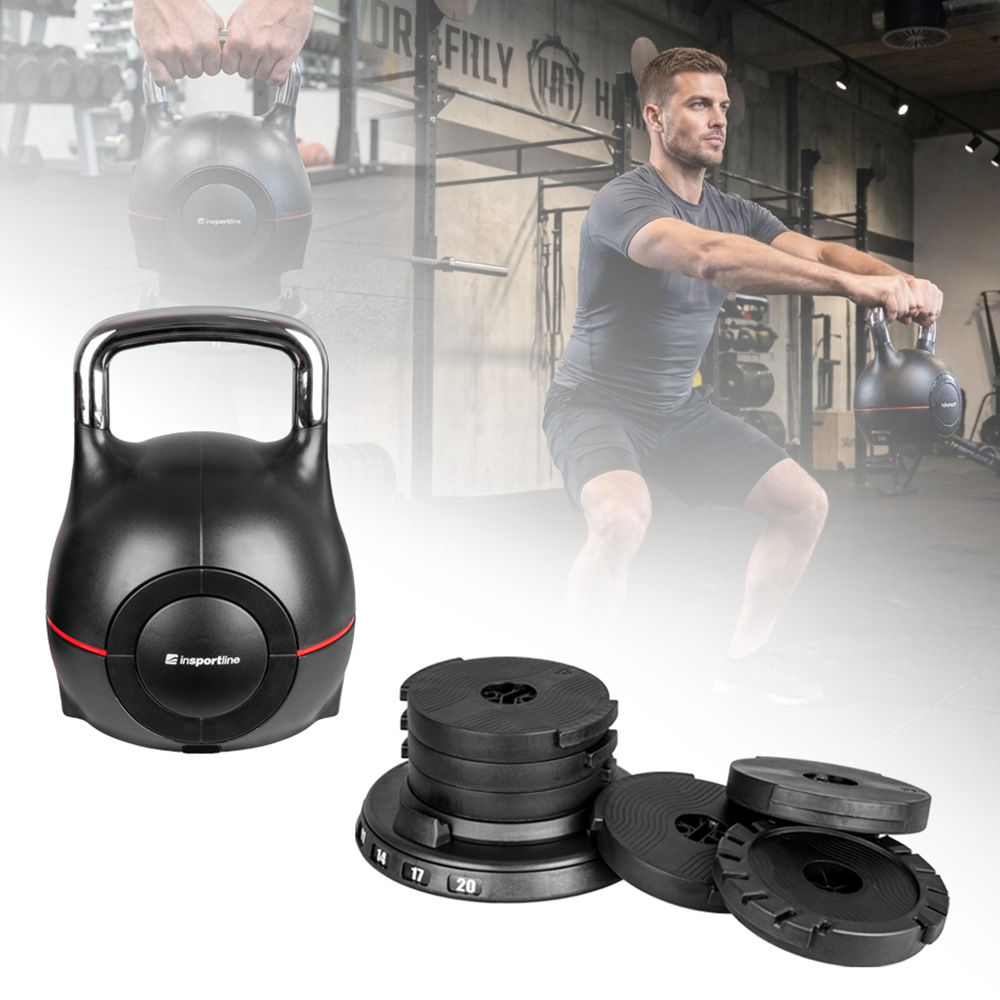 Nastavitelný ketlebel inSPORTline Xtrabell 2-20 kg