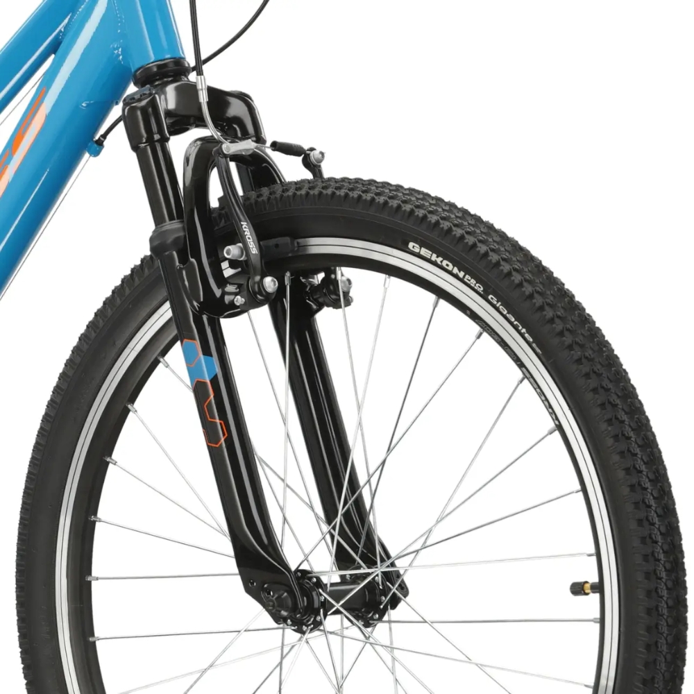 Juniorské kolo Kross Hexagon JR 1.0 24" Gen 006 S (12", 130-150 cm) námořnická modrá/žlutá/lesk (obrázek 8)