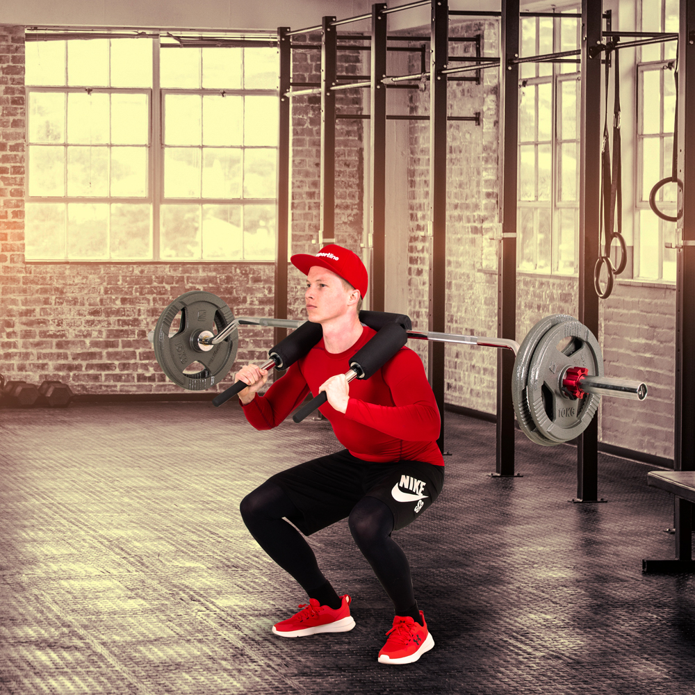 Sada olympijských hliníkových objímek inSPORTline CL-21 50mm červená - Obrázek 3