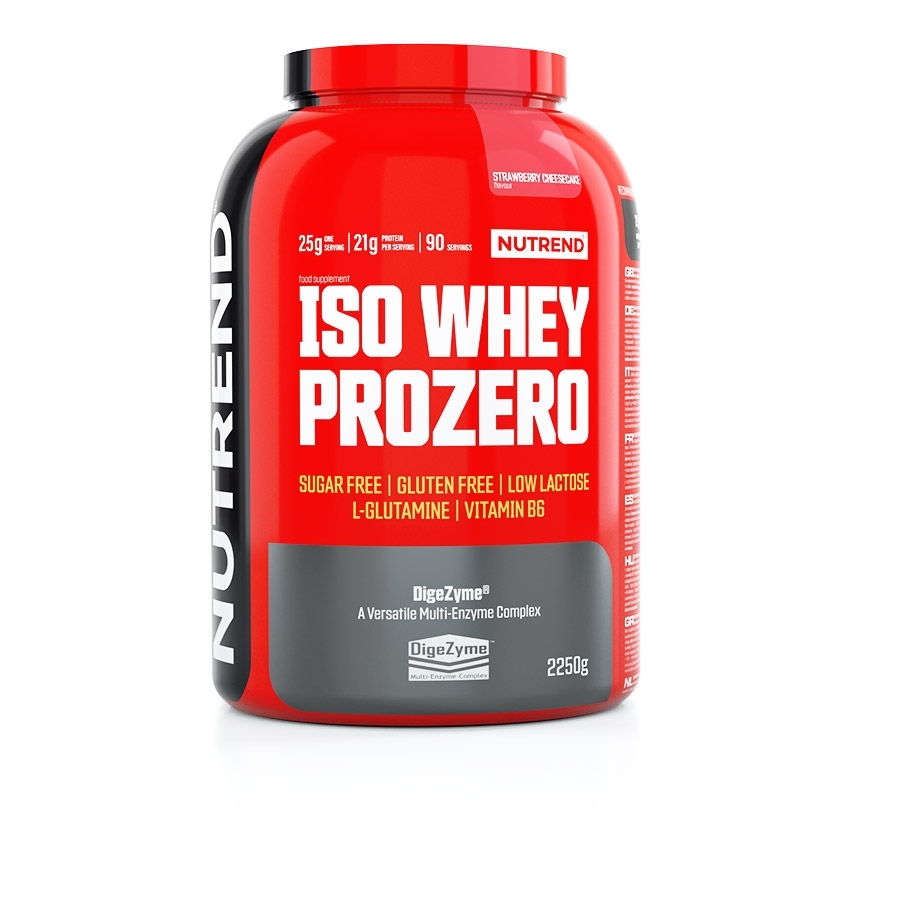Práškový koncentrát Nutrend ISO WHEY Prozero 2250 g jahodový cheesecake - Obrázek 4