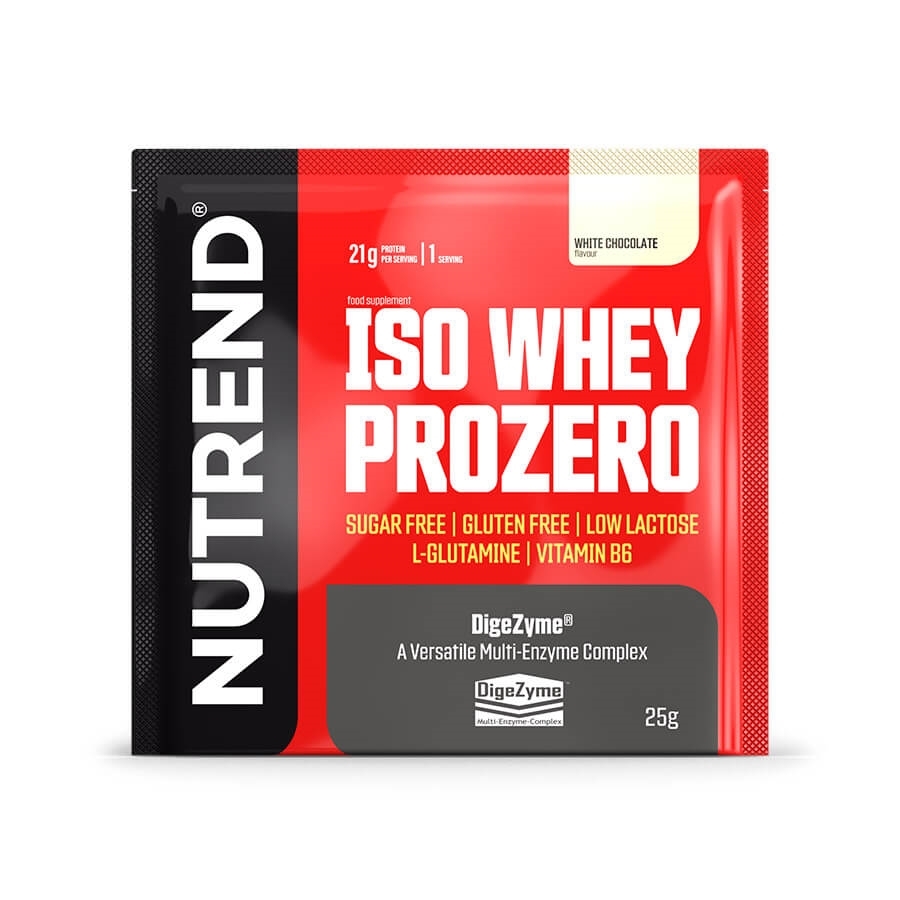 Práškový koncentrát Nutrend ISO WHEY Prozero 25 g slaný karamel