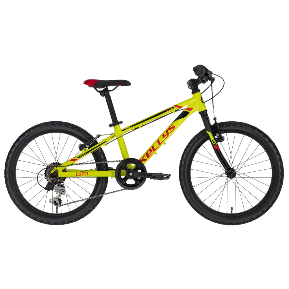 Levně Dětské kolo KELLYS LUMI 30 20" 7.0 Neon Yellow 10" (115-135 cm)