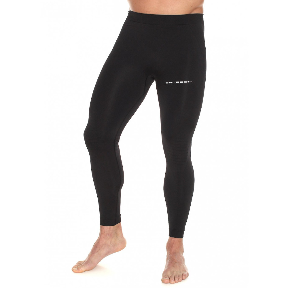 Pánské běžecké legíny Brubeck Running Force Black - XL