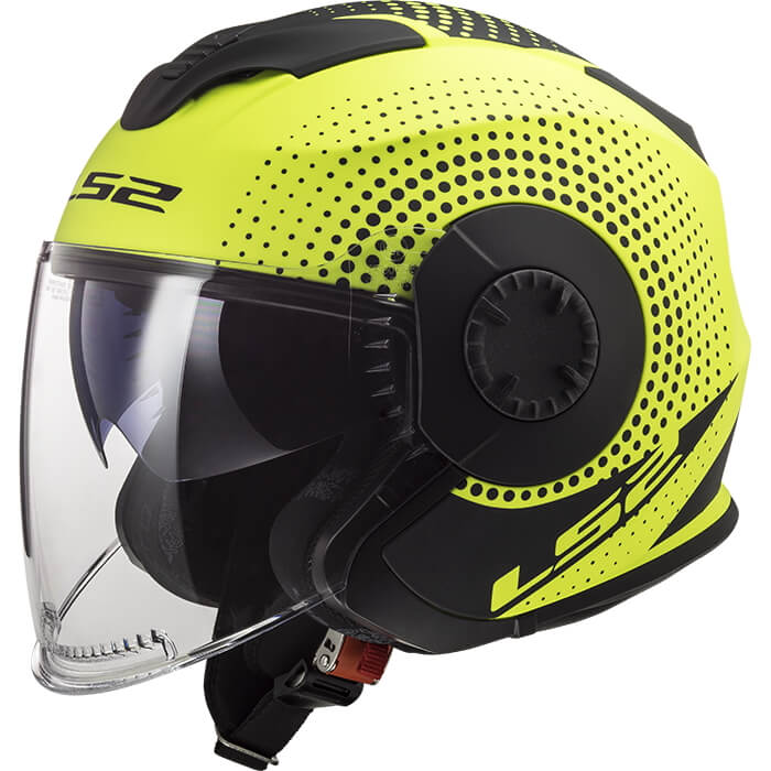 Moto přilba LS2 OF570 Verso Spin Matt Hi Vis Yellow - XS (53-54)