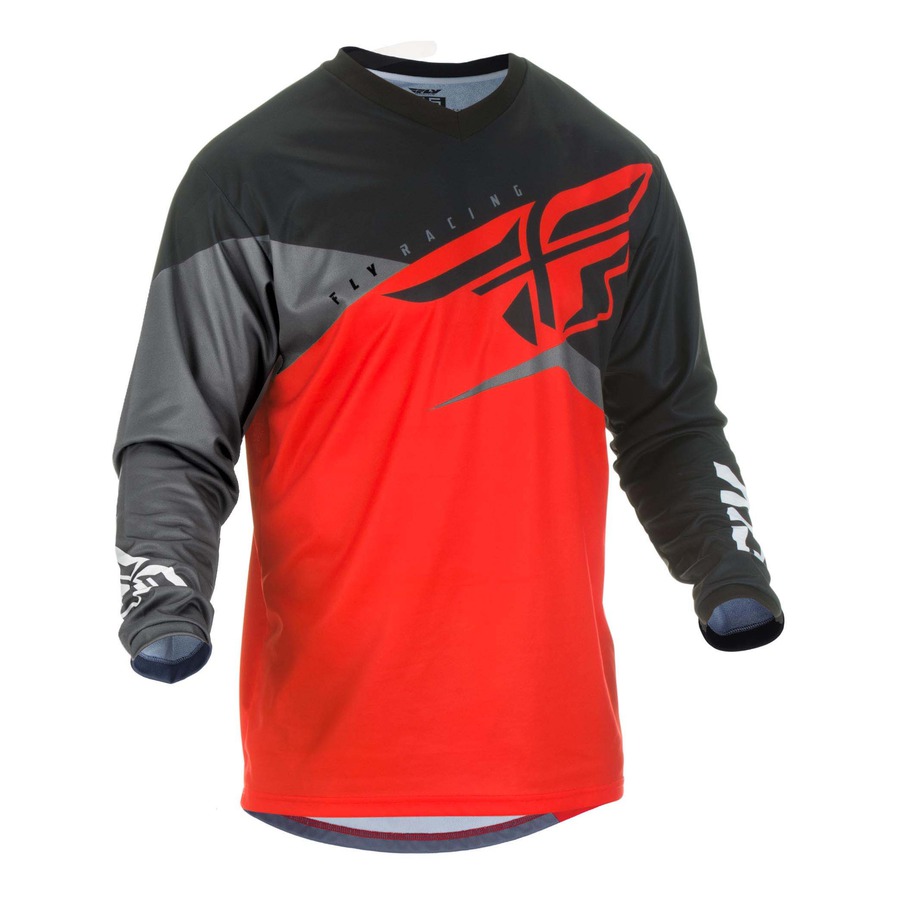 Motokrosový dres Fly Racing F-16 2019  červená/černá/šedá  L