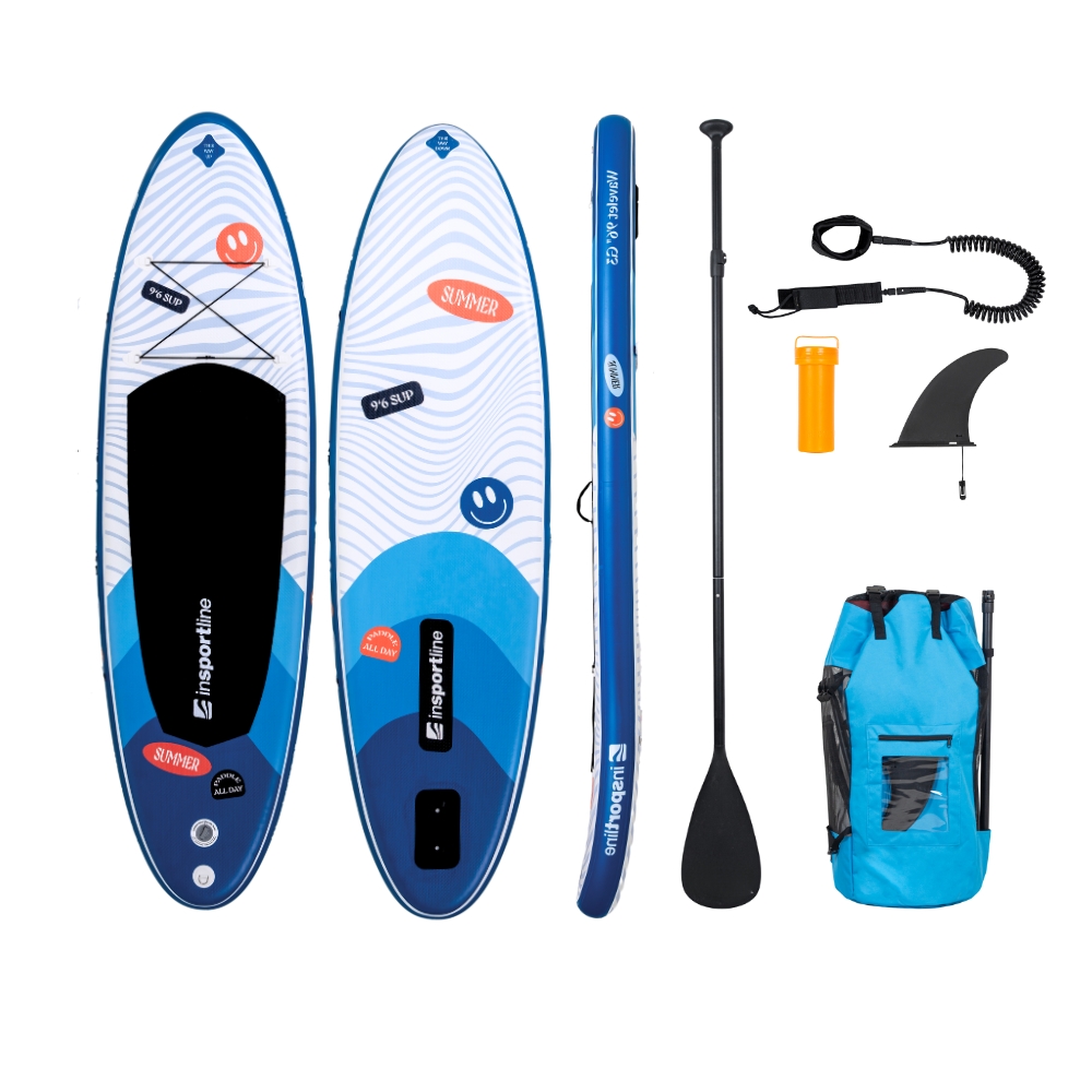 Paddleboard s příslušenstvím inSPORTline Wavelet 9'6