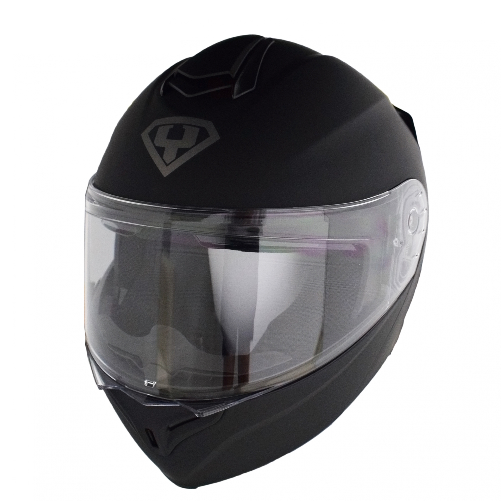 Moto helma Yohe 938 Double Visor  matně černá  XXL (63-64)