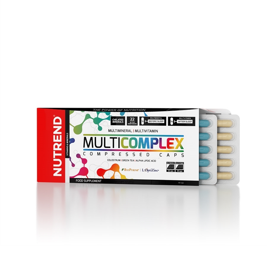 Vitamíny a minerály Nutrend Multicomplex Compressed Caps 60 kapslí