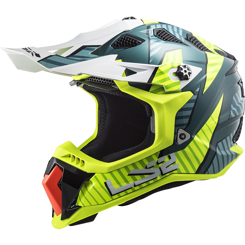 Motokrosová helma LS2 MX700 Subverter Astro Cobalt H-V Yellow - M (57-58)