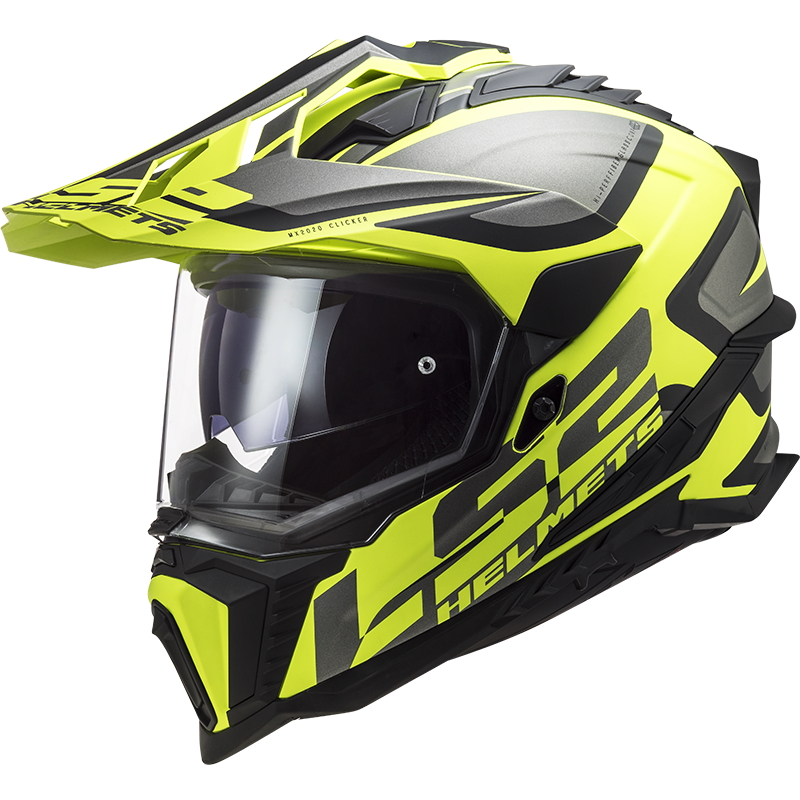 Enduro helma LS2 MX701 Explorer Alter  Matt Black H-V Yellow  XL (61-62) - Matt Black H,V Yellow