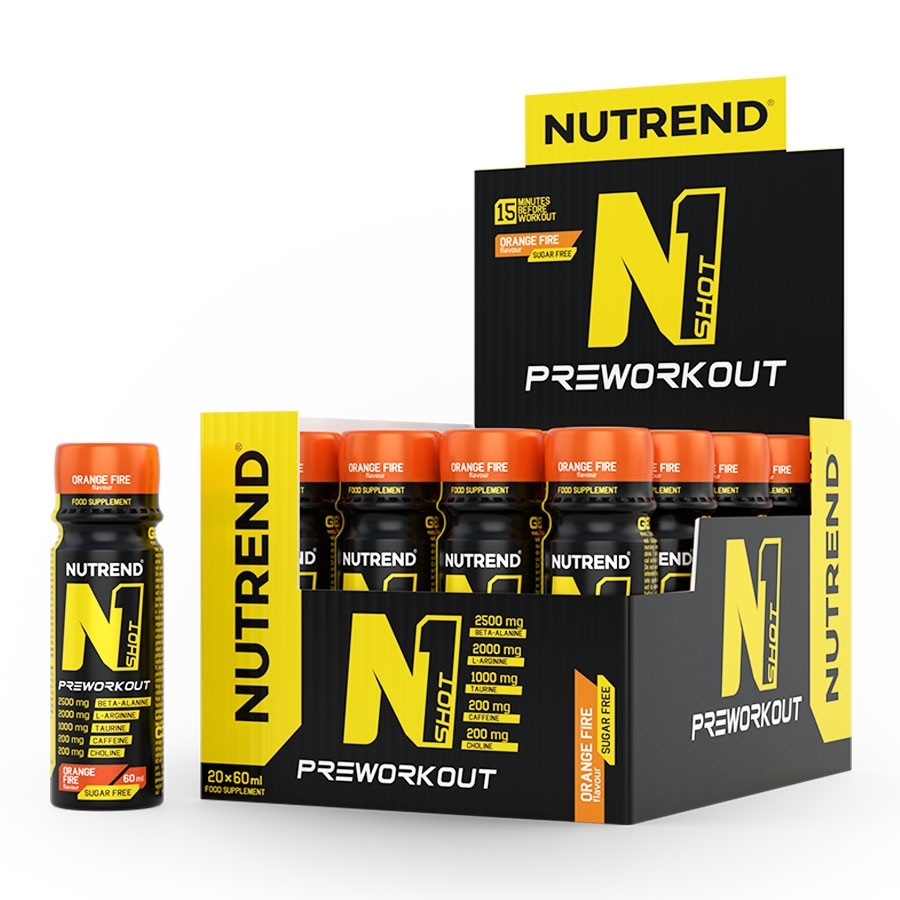 Stimulant Nutrend N1 Shot 20x60 ml orange fire
