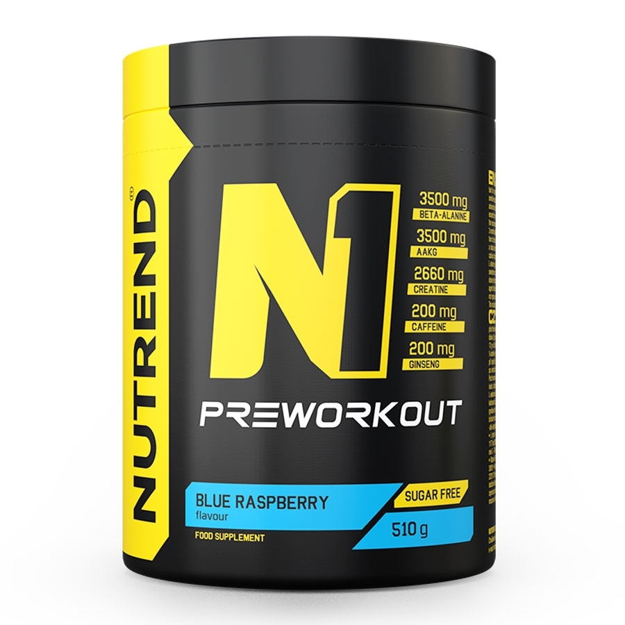 Pre-workout směs Nutrend N1 510 g  modrá malina