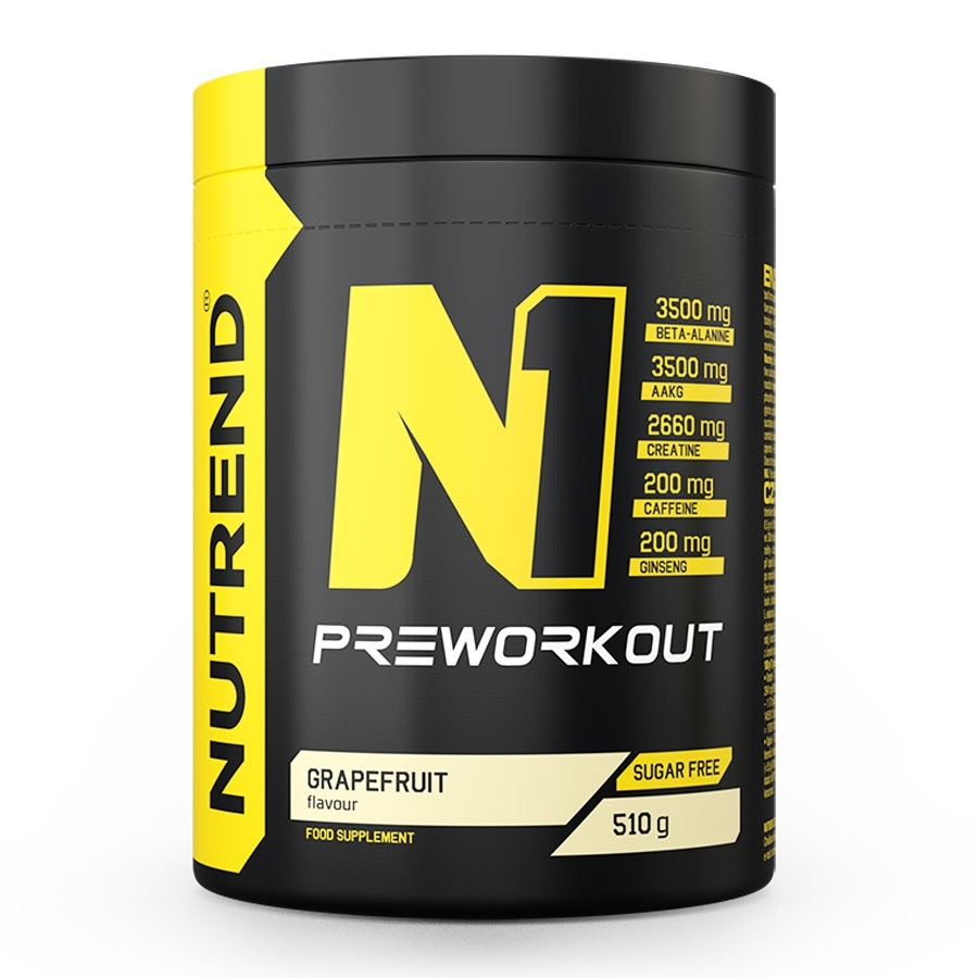 Pre-workout směs Nutrend N1 510 g grep