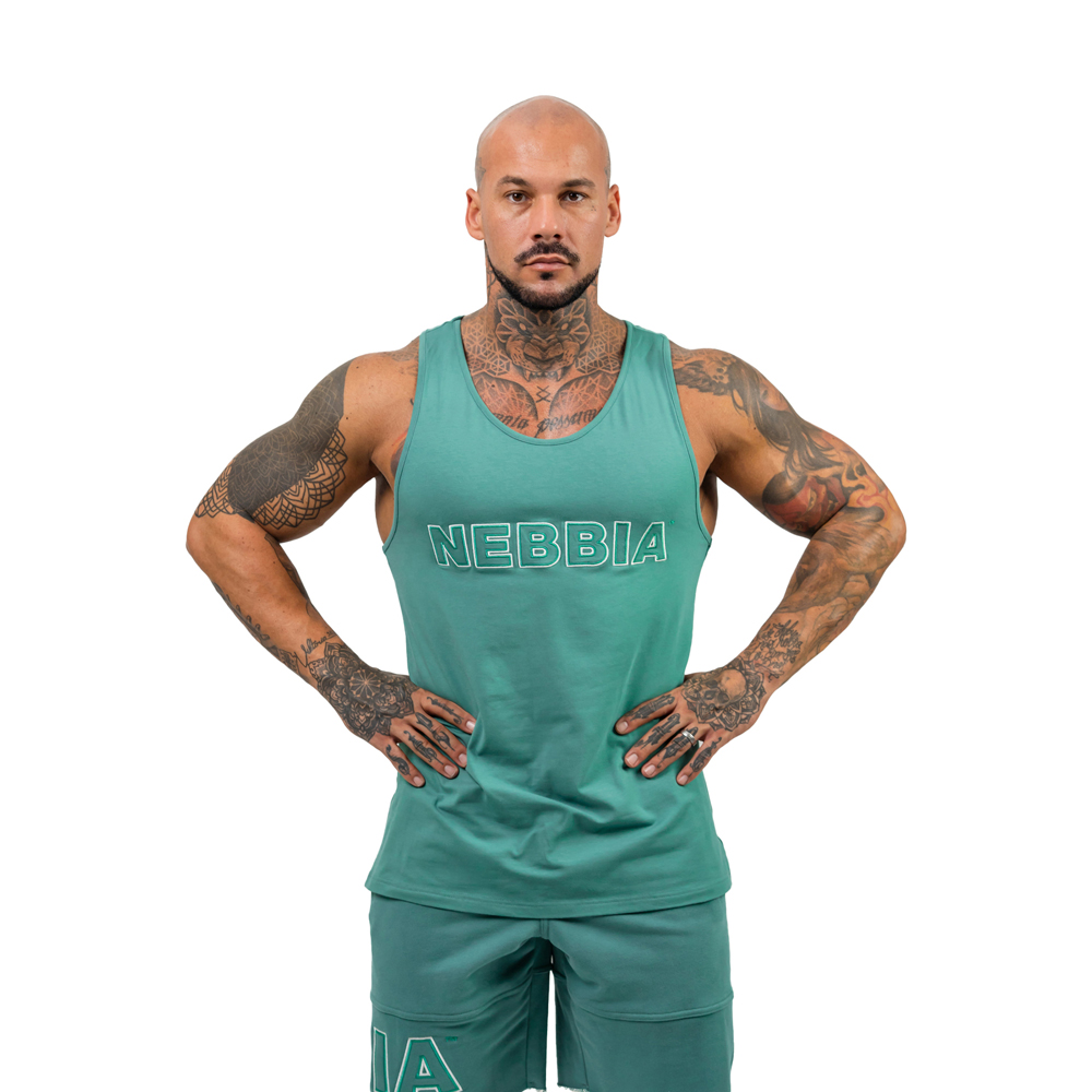 Fitness tílko Nebbia Strength 714  Green  XXL